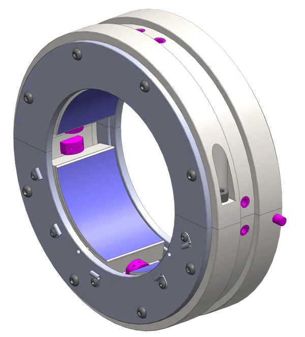 Tilting-pad journal bearing geometry used to explain preload