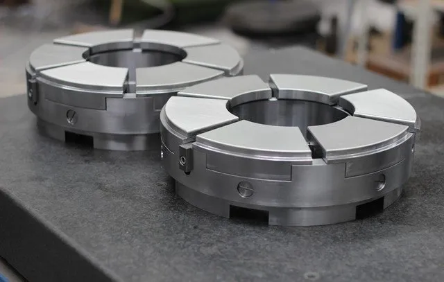 Finished whitemetal journal bearing requiring controlled alloy composition and material traceability